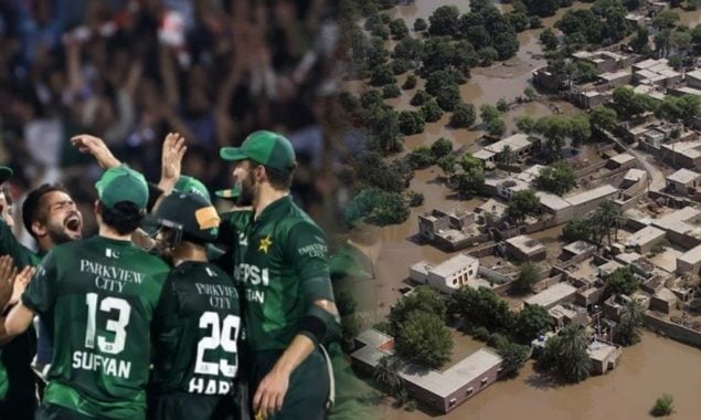 پاکستان کرکٹ ٹیم کا سیلاب متاثرین سے اظہارِ یکجہتی