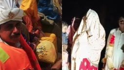 سیلاب دو دلوں کو ملنے سے نہ روک سکا، دلہا کشتی پر دلہن بیاہ لایا