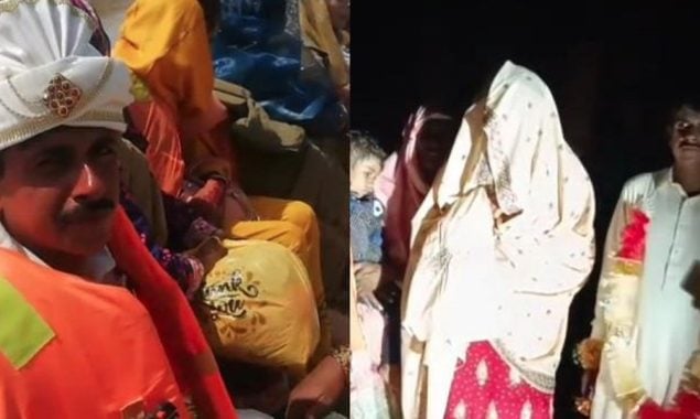 سیلاب دو دلوں کو ملنے سے نہ روک سکا، دلہا کشتی پر دلہن بیاہ لایا