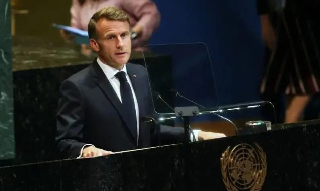 دو ریاستی حل کانفرنس، فرانسیسی صدر کا فلسطین کو باضابطہ تسلیم کرنے کا اعلان