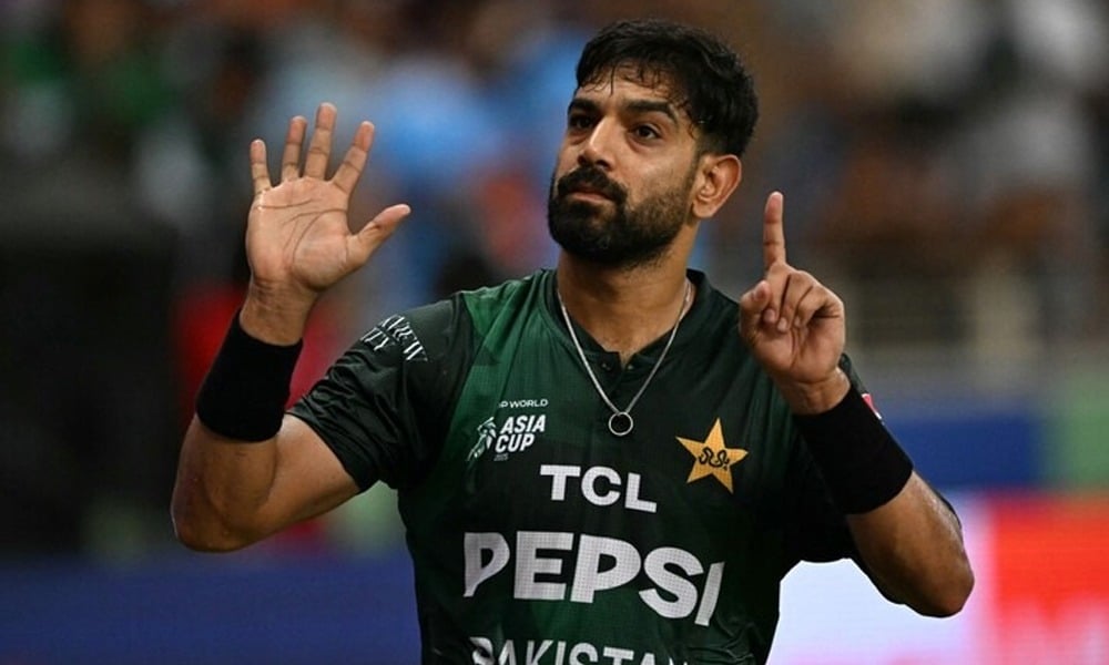 چھکے کیلئے 6 اور صفر کیلئے 0 استعمال ہوتا ہے؛ حارث رؤف کا آئی سی سی میں مؤقف