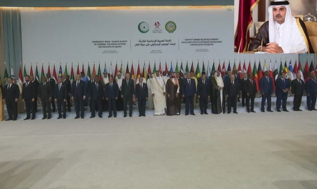 امیر قطر کا اسلامی ممالک کو متحد ہوکر فلسطینی عوام کی حمایت کا مطالبہ
