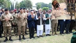 بہادر سپوت میجر عدنان اسلم شہید کی نماز جنازہ ادا؛ وزیر اعظم و فیلڈ مارشل کی شرکت