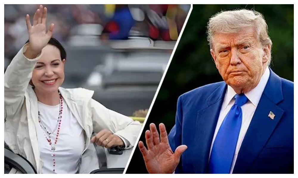 ماریا کورینا نے اپنا نوبیل امن ایوارڈ صدر ٹرمپ کے نام کردیا