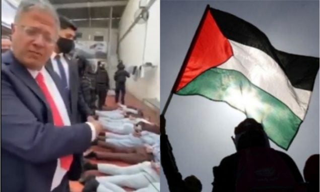 فلسطینی قیدیوں سے غیر انسانی سلوک ، انتہا پسند اسرائیلی وزیر نے ویڈیو پوسٹ کردی