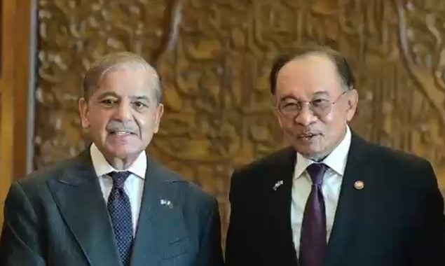 شہباز شریف کی ملائیشین وزیراعظم سے ملاقات؛ دوطرفہ تعاون بڑھانے پر اتفاق