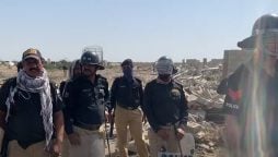 کراچی میں 4 دہائیوں سے قائم افغان بستی کے مسمار کا آپریشن جاری