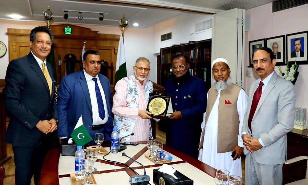 بنگلادیش کے وزیرخزانہ کا ایف ٹی او سیکرٹریٹ کا دورہ؛ ڈاکٹر آصف محمود جاہ کی قیادت کو خراجِ تحسین