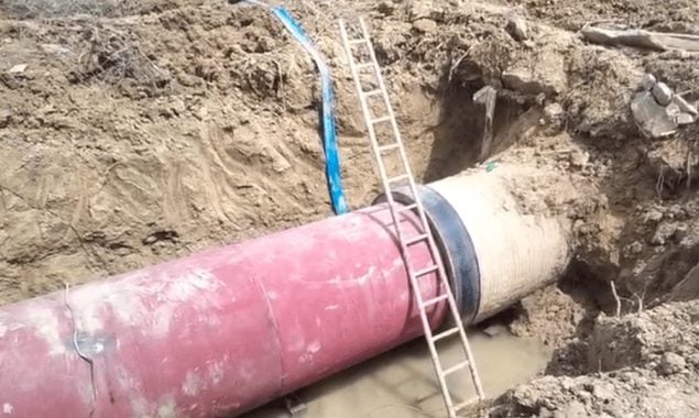 نارتھ ایسٹ پمپنگ اسٹیشن پر K-II لائن کی مرمت کا کام شروع