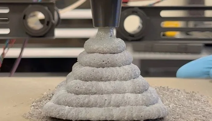 تھری ڈی پرنٹر سے کنکریٹ کی تیاری اب ہوئی آسان