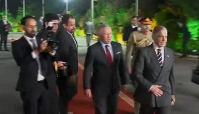 اردن کے شاہ عبداللہ دوم کے اعزاز میں وزیراعظم ہاؤس میں پروقار استقبالیہ تقریب