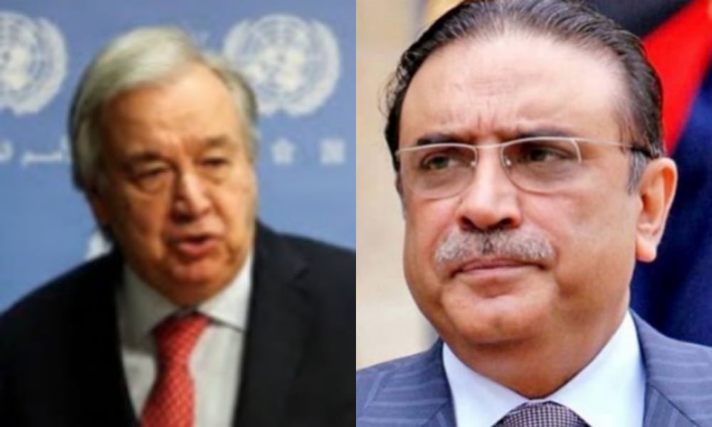 انتونیو گوتریس سے ملاقات، صدر زرداری کی خود مختار فلسطینی ریاست کے قیام پر زور