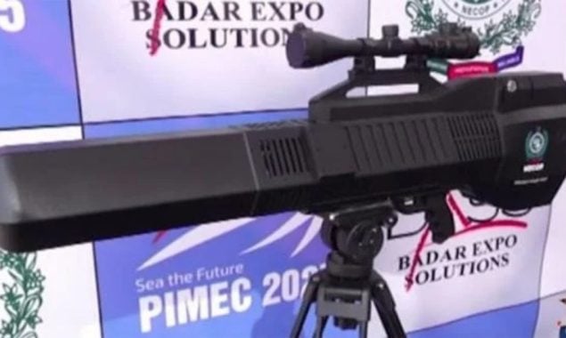 پاکستان نے اینٹی ڈرون جیمر گن تیار کر لی ، ایکسپو نمائش میں متعارف کروا دی گئی