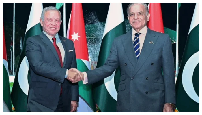 شہبازشریف سے اردان کے بادشاہ کی ملاقات، غزہ سے متعلق اصولی موقف سے پیچھے نہ ہٹنے پر اتفاق