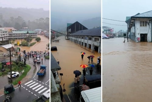 سری لنکا، شدید بارشوں، سیلاب اور لینڈ سلائیڈنگ سے تباہی
