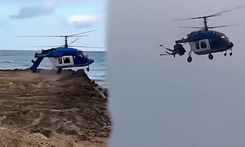 روسی ہیلی کاپٹر کی ناکام لینڈنگ؛ خوفناک ویڈیو منظرِعام پر