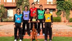 نیشنل ویمنز ون ڈے ٹورنامنٹ کی ٹرافی کی رونمائی