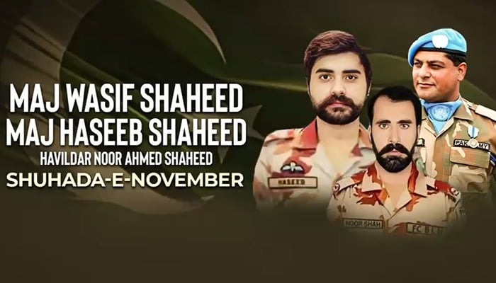 شہدائے نومبر کی برسی؛ قوم اپنے بہادر سپوتوں کو سلامِ عقیدت پیش کرتی ہے