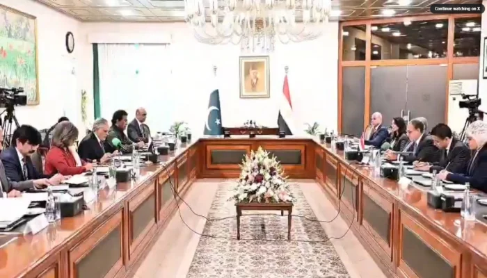 مصری وزیر خارجہ کا دورہ پاکستان ، دفاع سمیت مختلف شعبوں میں تعاون پر اتفاق