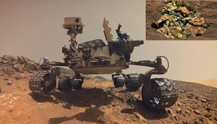 مریخ پر حیران کن دریافت؛ چٹان کے ٹوٹنے سے خالص گندھک سامنے آگیا