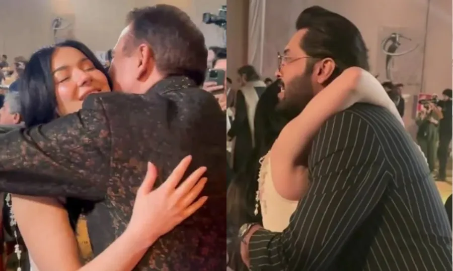 ہانیہ عامر کی فہد مصطفیٰ اور توثیق حیدر سے گلے ملنے کی ویڈیو وائرل