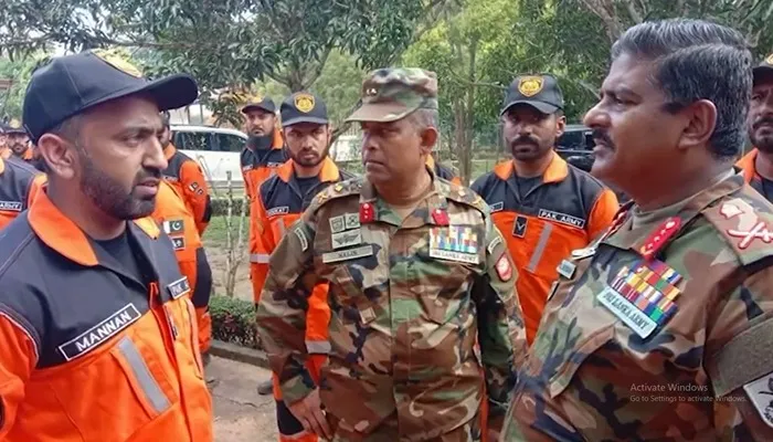 سری لنکا کے فوجی کمانڈر پاکستان کی اربن سرچ اینڈ ریسکیو ٹیم کی صلاحیتوں کے معترف