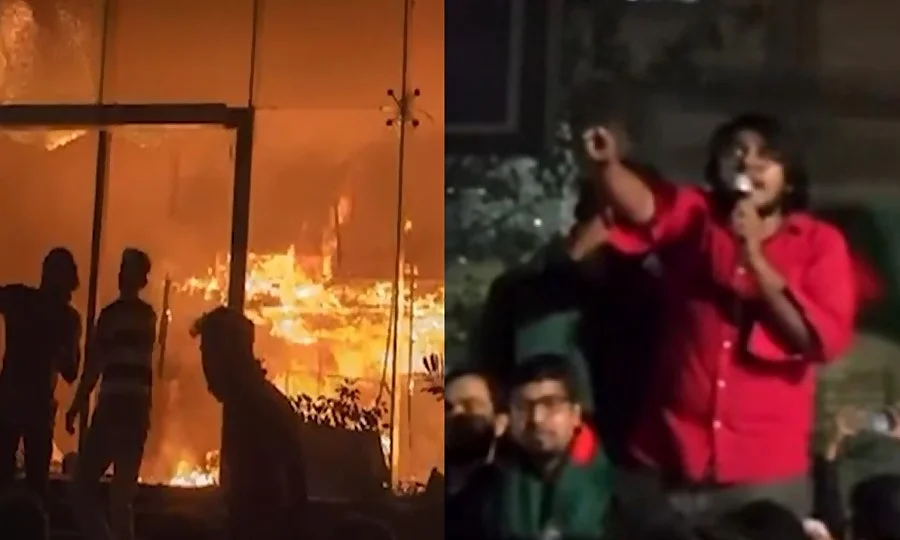 عثمان ہادی کی شہادت پر ہادی اسکوائر، شاہ باغ مظاہرے میں مودی مخالف نعرے