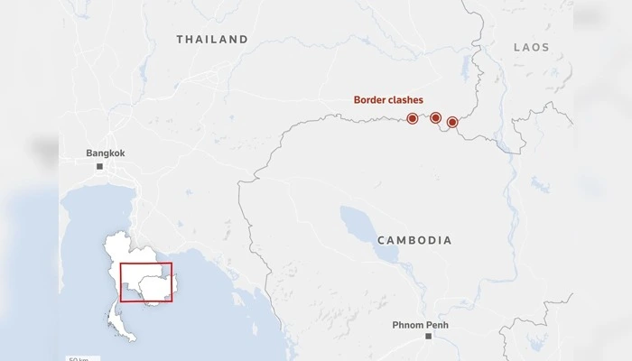 تھائی لینڈ اور کمبوڈیا کے درمیان سرحدی کشیدگی میں دوبارہ شدت، فضائی حملے