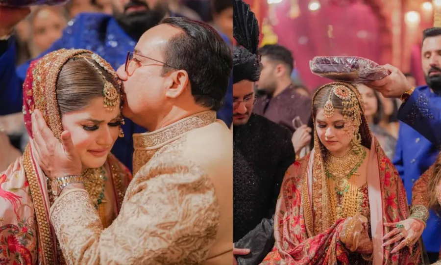 راحت فتح علی خان بیٹی کی رخصتی پر آبدیدہ؛ تصاویر وائرل