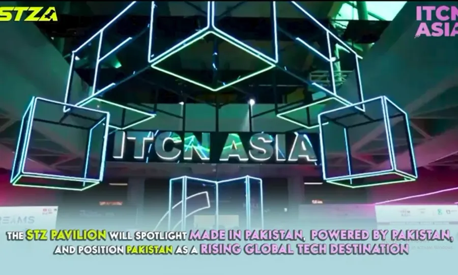 آئی ٹی سی این ایشیا 2026 کا آغاز؛ اسپیشل ٹیکنالوجی زونز اتھارٹی کے شاندار پویلین