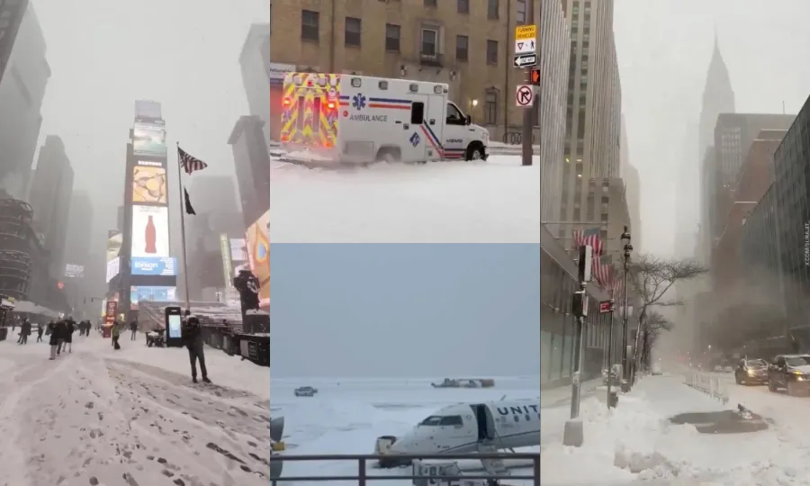 امریکا میں شدید برفانی طوفان؛ 7 افراد ہلاک، ریڈ الرٹ جاری