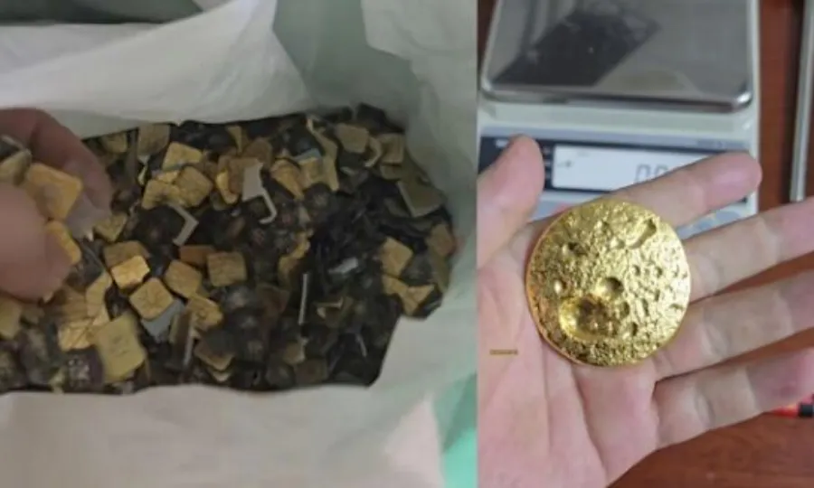 چینی بلاگر نے سم اور الیکٹرک آلات سے 15 تولے سے زائد سونا نکال لیا