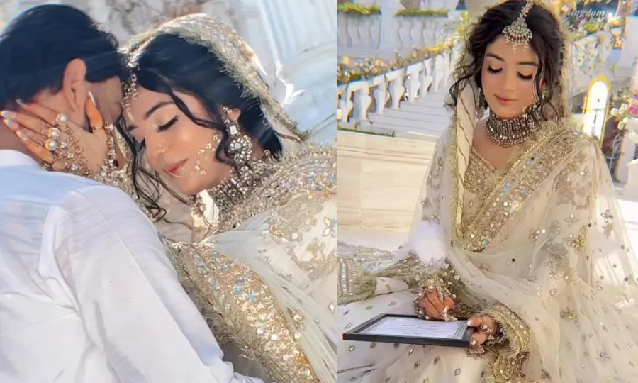 لائبہ خان کا نکاح فوٹو شوٹ سوشل میڈیا پر چھا گیا