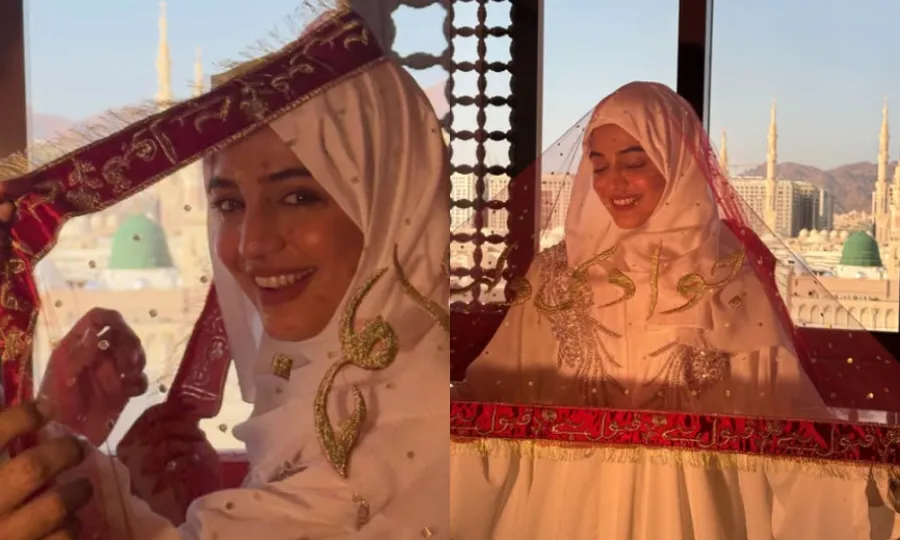 لائبہ خان کا مدینہ منورہ میں نکاح؛ تصاویر سوشل میڈیا پر وائرل