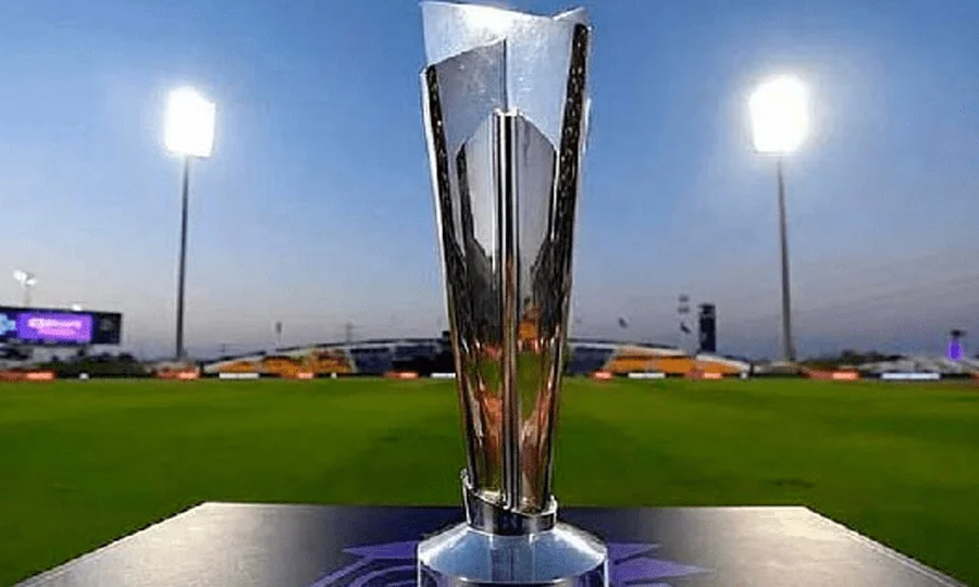آئی سی سی ٹی ٹوئنٹی ورلڈکپ ٹرافی کی شاندار رونمائی