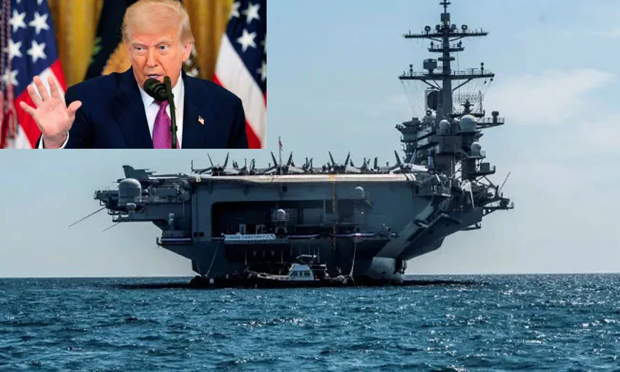 طاقتور بحری بیڑہ ایران کی جانب بڑھ رہا ہے، ٹرمپ کی ایران کو ایک بار پھر سخت وارننگ