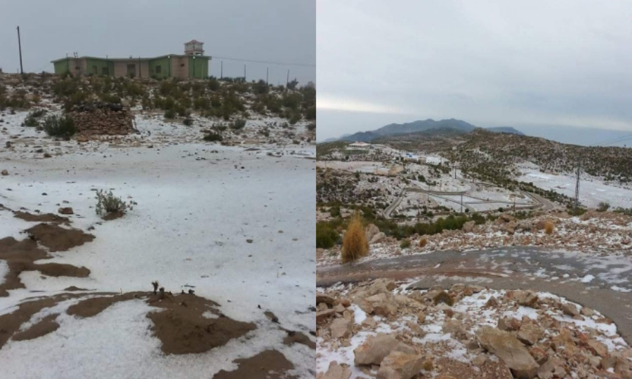 سندھ کے مری گورکھ ہِل پر کئی سال بعد برفباری، سیاحوں کی بڑی تعداد امڈ آئی