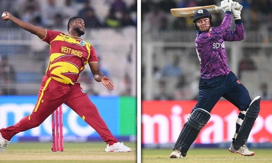 ٹی ٹوئنٹی ورلڈ کپ: ویسٹ انڈیز کی اسکاٹ لینڈ کو 35 رنز سے شکست
