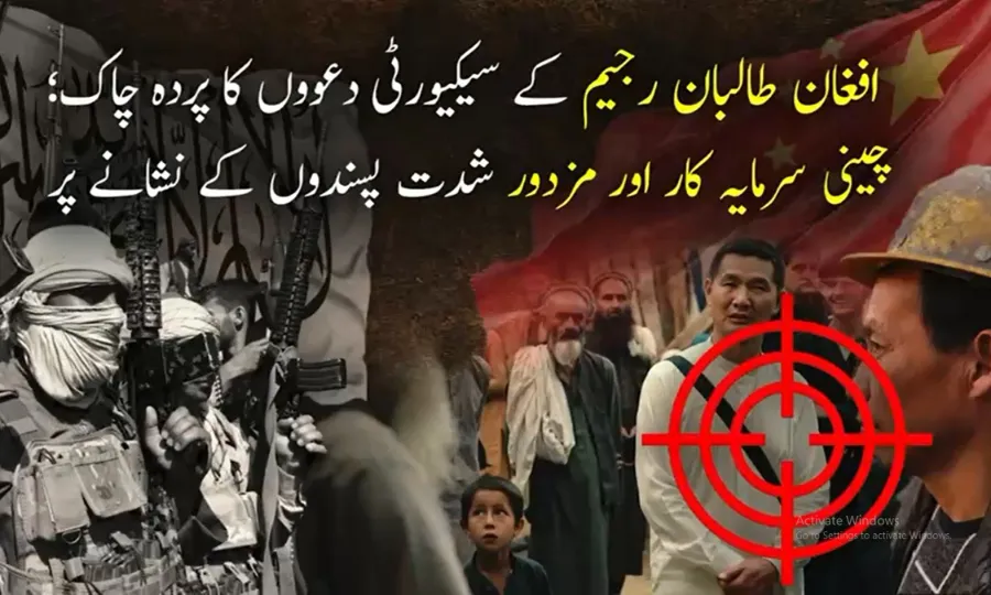 افغان طالبان رجیم کے دعوے بےنقاب؛ چینی سرمایہ کار اور مزدور شدت پسندوں کے نشانے پر