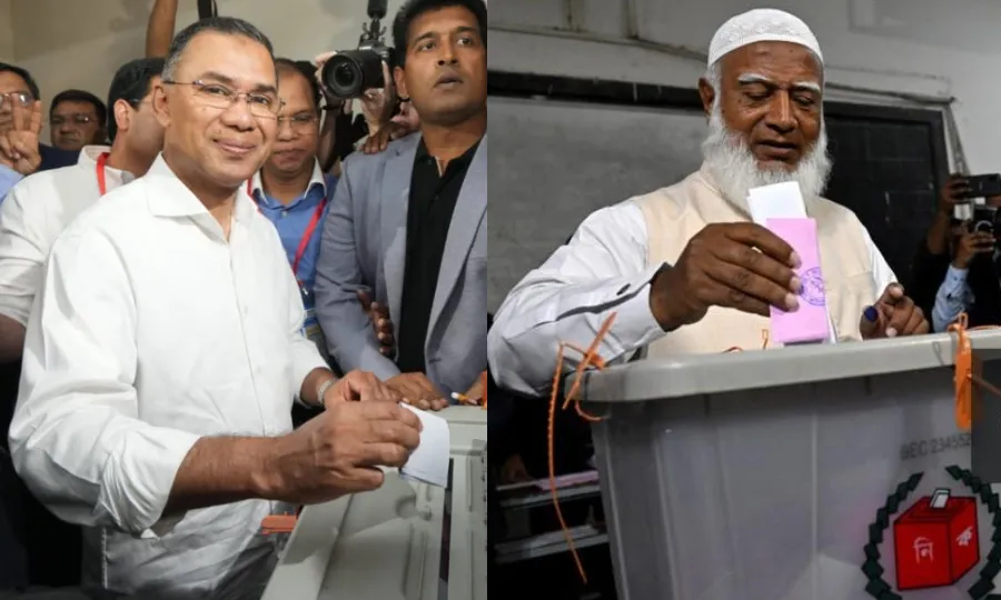بنگلادیش انتخابات؛ شفیق الرحمان اور طارق رحمان نے اپنا ووٹ کاسٹ کرلیا