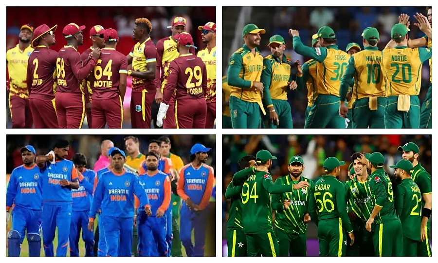 بھارت، سری لنکا، ویسٹ انڈیز، انگلینڈ اور جنوبی افریقا سپر ایٹ مرحلے میں داخل