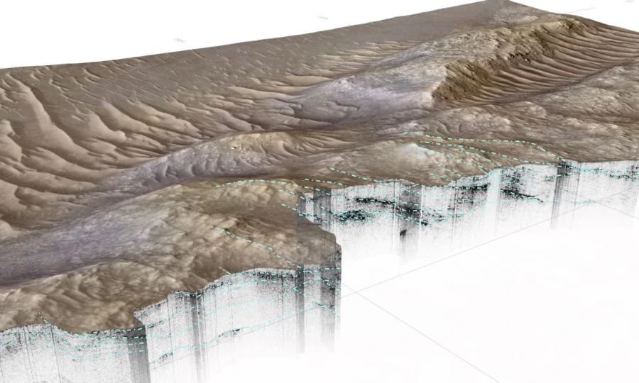 مریخ کی گہرائیوں میں چھپا قدیم دریا کا نظام دریافت