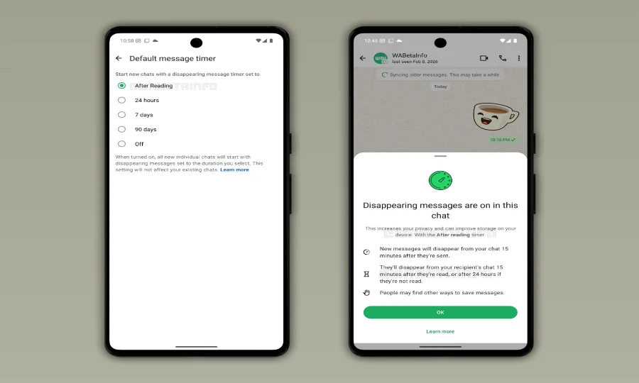 واٹس ایپ کا نیا فیچر: پیغام پڑھتے ہی 15 منٹ بعد غائب ہوجائے گا