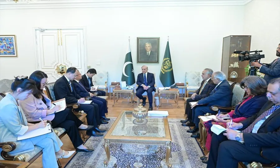وزیراعظم شہباز شریف سے چینی سفیر جیانگ زیڈونگ کی ملاقات