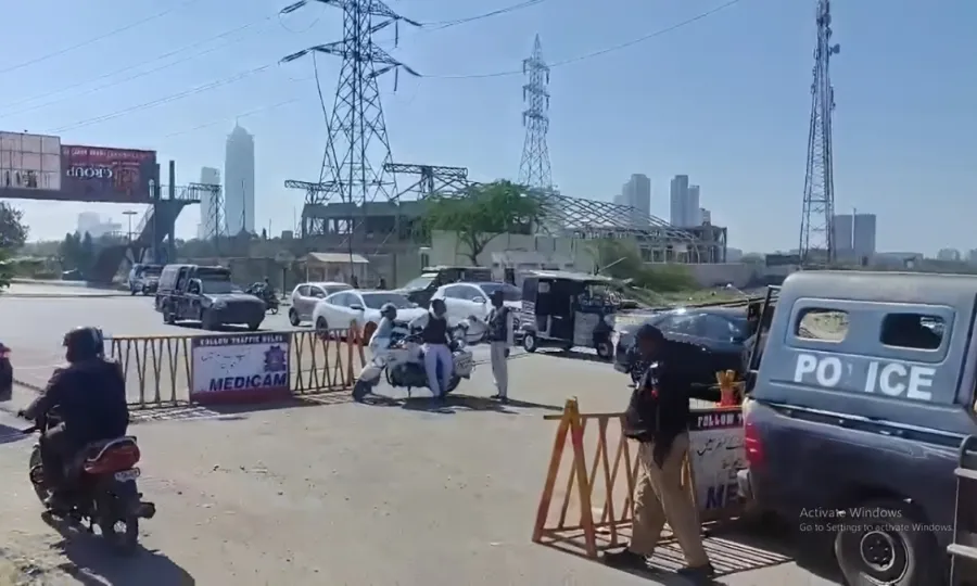 کراچی: امریکی قونصل خانے کے اطراف سیکیورٹی ہائی الرٹ، اہم سڑکیں بند