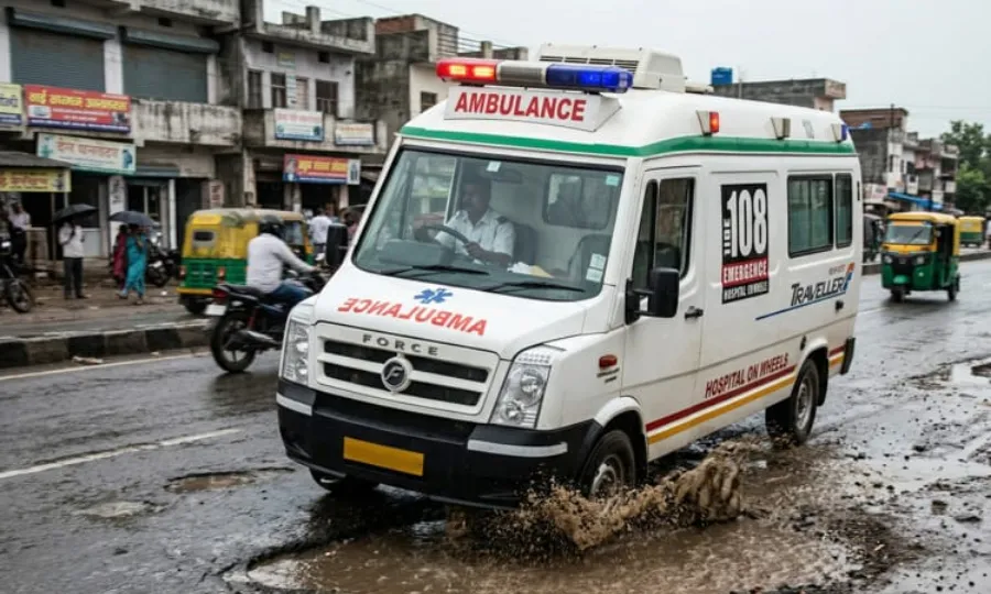 سڑک پر موجود گڑھا مردہ خاتون کو زندگی دے گیا