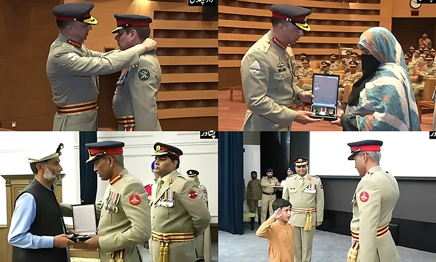 راولپنڈی اور پشاور میں شہداء اور بہادر جوانوں کے اعزاز میں پروقار تقریبات