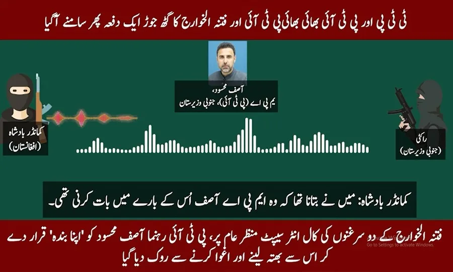 خیبرپختونخوا کی حکمران سیاسی جماعت اور فتنہ الخوارج کا گٹھ جوڑ ایک بار پھر بےنقاب