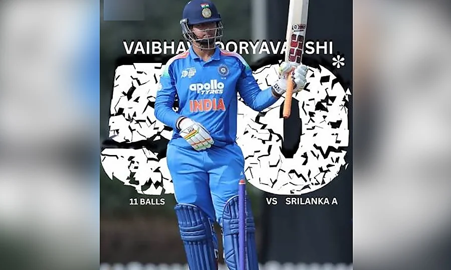 India's 15-year-old batsman Surya Vanshi changed cricket history, scored a fifty off 11 balls