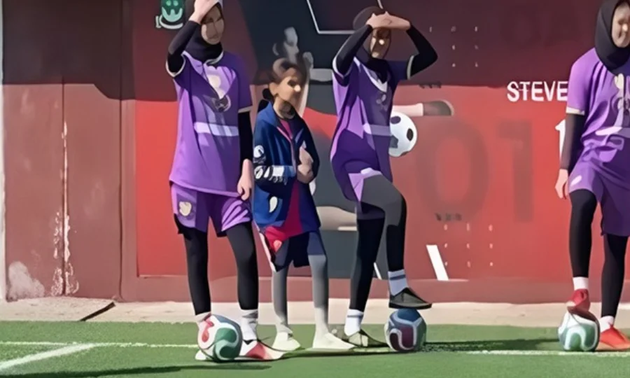 Baloch women also advance in the field of sports, football has become the center of attention.
